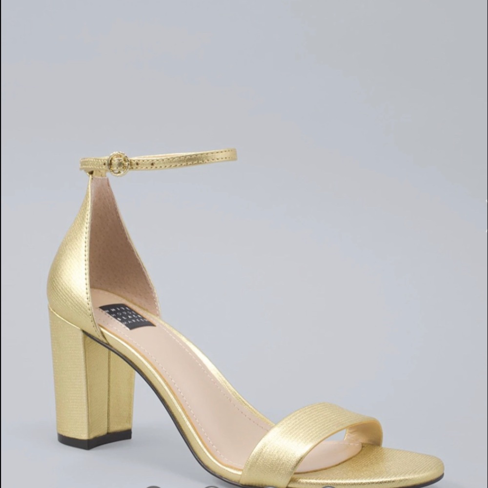 METALLIC LEATHER STRAPPY SANDALS